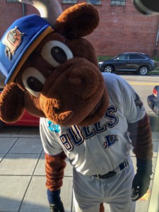 Not a real Durham Bulls event with the inimitable Wool E. Bull