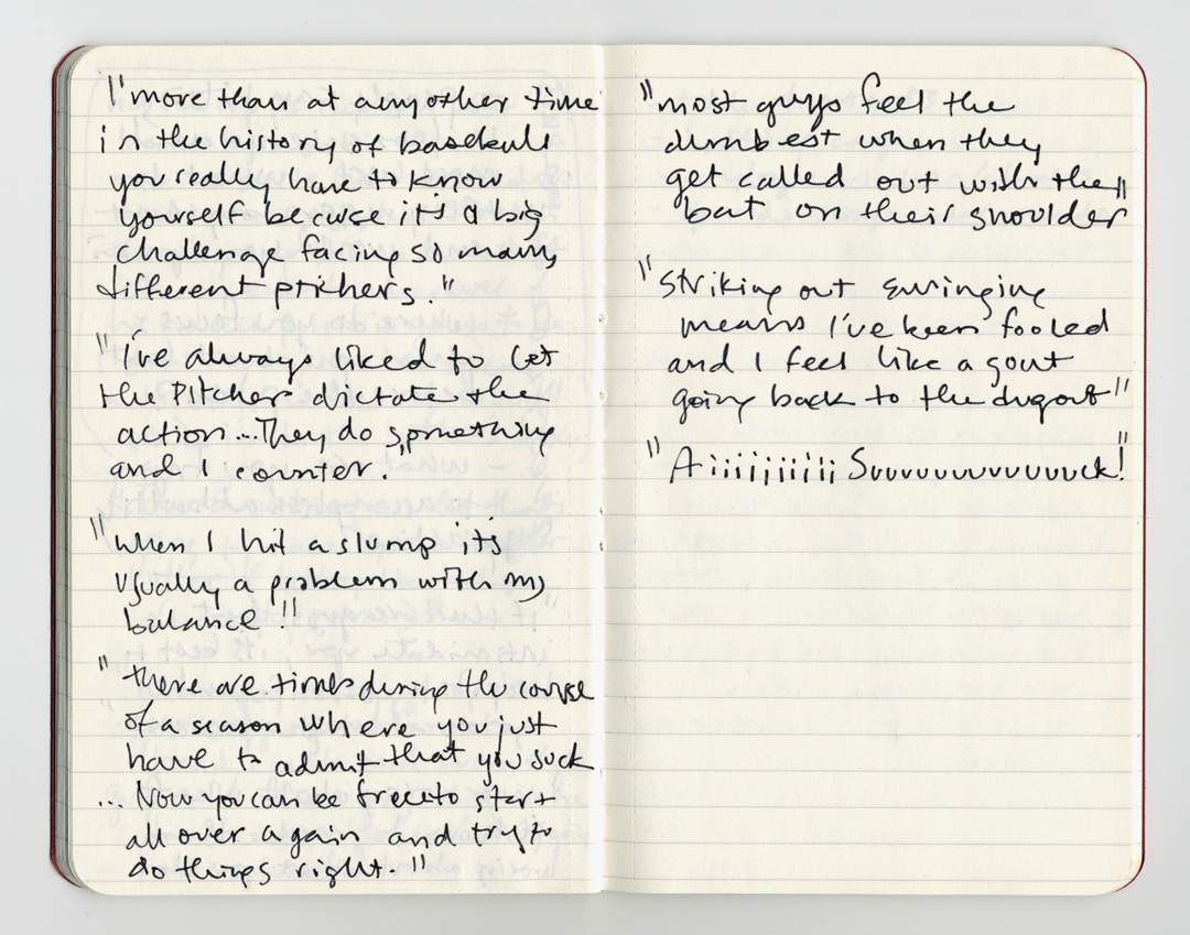 Notebook of Kate Joyce.  July 13, 2013.