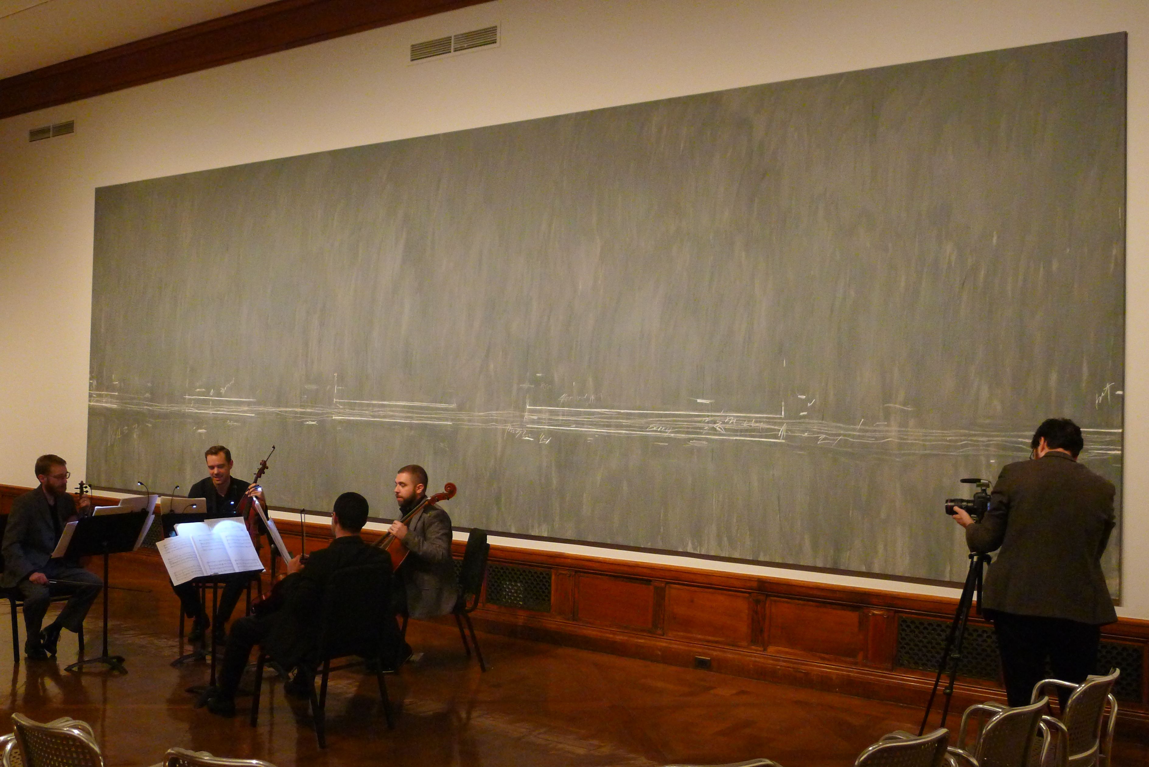 The JACK rehearsing in front of Twombly.